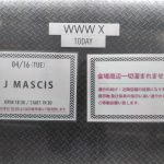 Jマスキス（J Mascis）＠WWW X