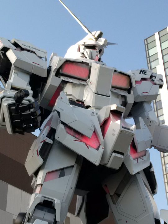 お台場ガンダムUCのプロジェクションマッピングを見に行ってきた